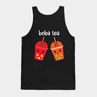 Funny Kawaii Boba Tea Tank Top